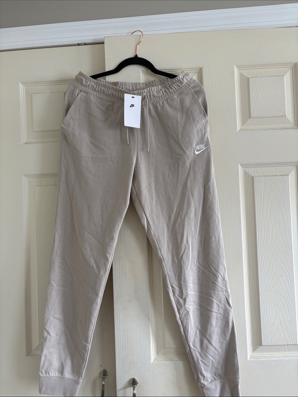 Nike Women's Beige Drawstring Joggers